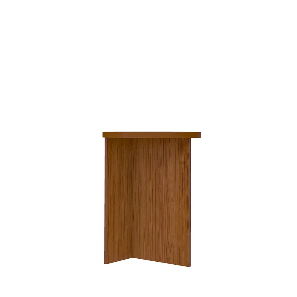 Mesa Lateral Triangular para Sala Elia 60 cm - Natural