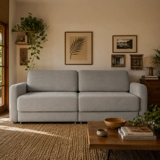 Sofá Cama Retrátil e Reclinável 3 Lugares Hudson 210 cm