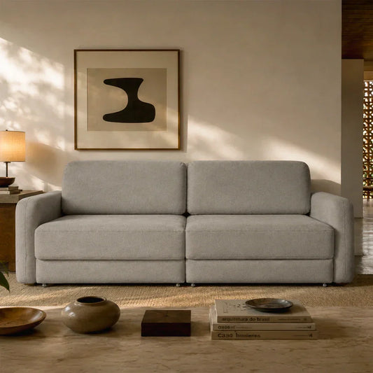 Sofá Cama Retrátil e Reclinável 4 Lugares Hudson 270 cm