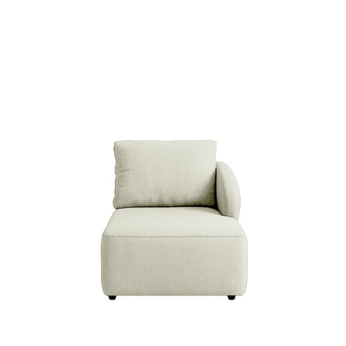 Módulo Sofá com Chaise e Braço Direito 1 Lugar Mood 97 cm - Linho Bege