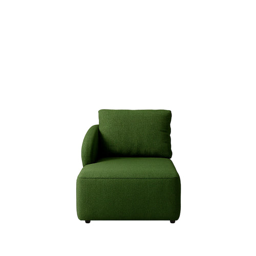Módulo Sofá com Chaise e Braço Esquerdo 1 Lugar Mood 97 cm - Linho Trama Verde