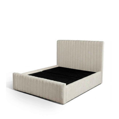 Cama Estofada de Casal com Cabeceira Louise