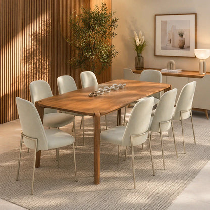 Conjunto de Jantar Mesa Retangular Harmony 8 Cadeiras Lucille