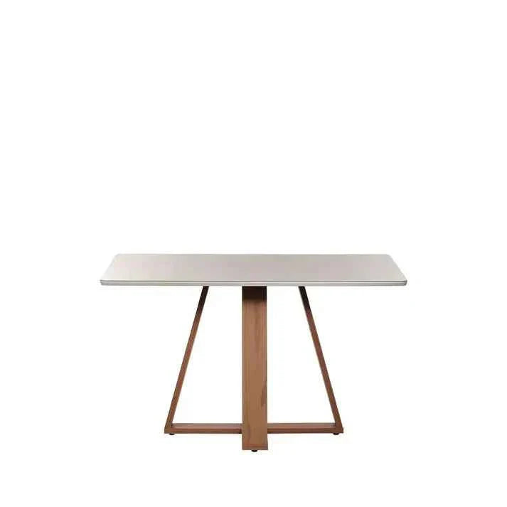 Conjunto de Jantar Mesa Redonda com Vidro Bennett 4 Cadeiras Lara - Off White c/ PU Off White