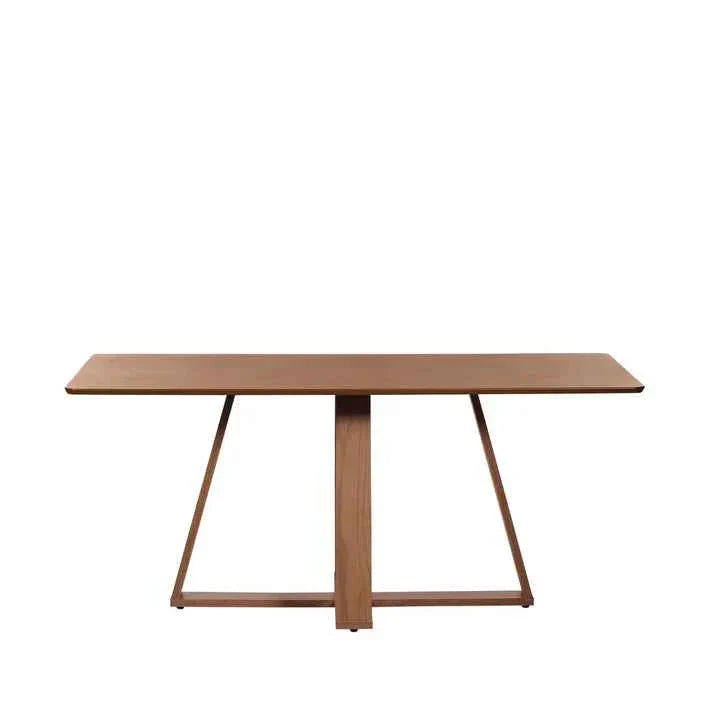 Conjunto de Jantar Mesa Retangular Avena 6 Cadeiras Lara - Canella c/ Linho Off White