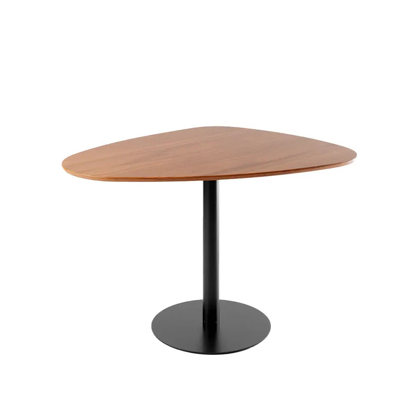 Conjunto de Jantar Mesa Organica Kalyx 4 Cadeiras Ella Canella c/ Linho Mescla Cinza