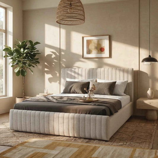 Cama Estofada Queen com Cabeceira Louise