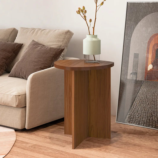 Mesa Lateral Triangular para Sala Elia 60 cm - Natural
