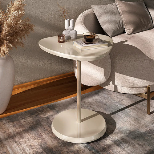 Mesa Lateral Triangular para Sala Lyra 54 cm