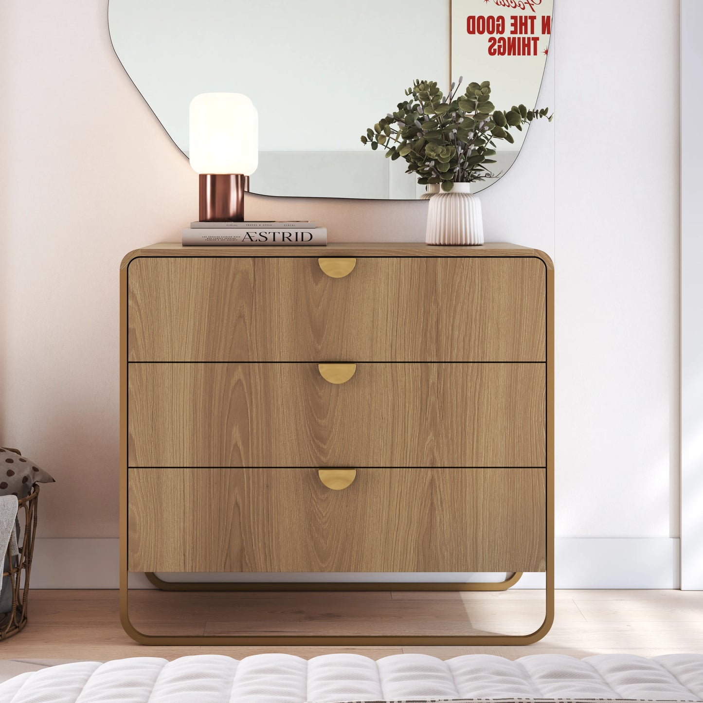 Cômoda com 3 Gavetas Dunna 90 cm