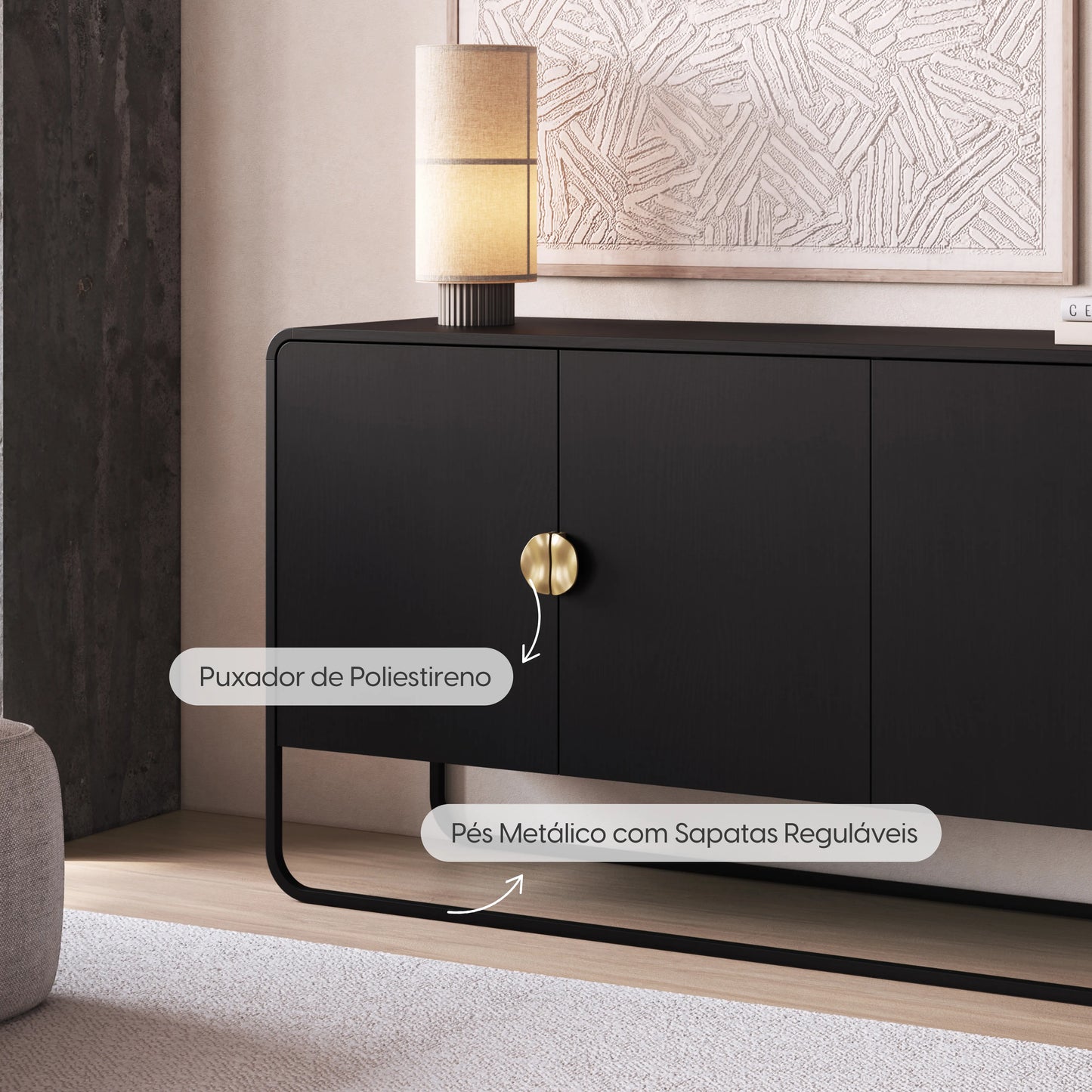 Buffet 4 Portas Dunna 180 cm