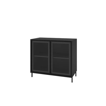 Buffet 2 Portas com Vidro Vitria 91 cm