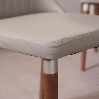 Conjunto de Jantar Mesa Redonda com Vidro Cloe 4 Cadeiras Lara - Champanhe c/ Off White - Fendi