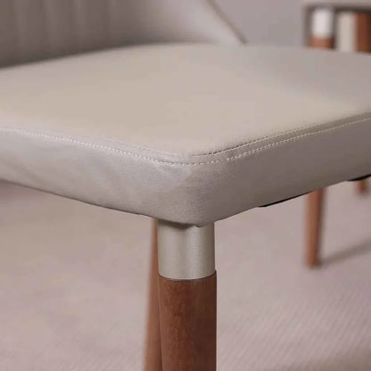 Conjunto De Jantar Mesa Retangular Avena 4 Cadeiras Lara Canella C/ Pu Off White