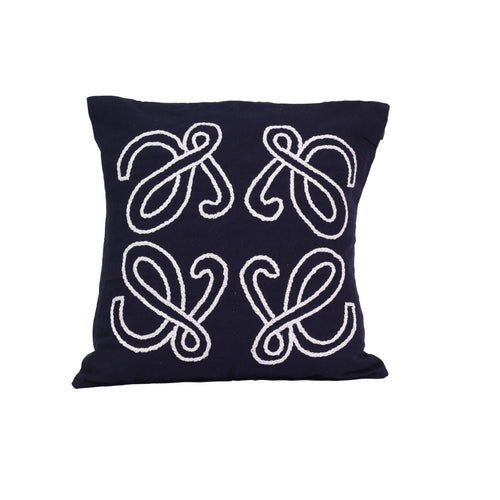 Almofada Cordel 50 x 50 cm - Azul c/ Cru