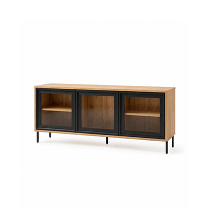 Rack para TV Até 55" 3 Portas com Vidro Vitria 135 cm