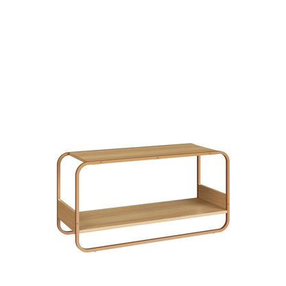 Banco Sapateira 1 Lugar Dunna 90 cm - Mel c/ Dourado