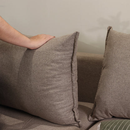 Sofá Cama Retrátil e Reclinável 3 Lugares Trentino 208 cm - Linho Moka