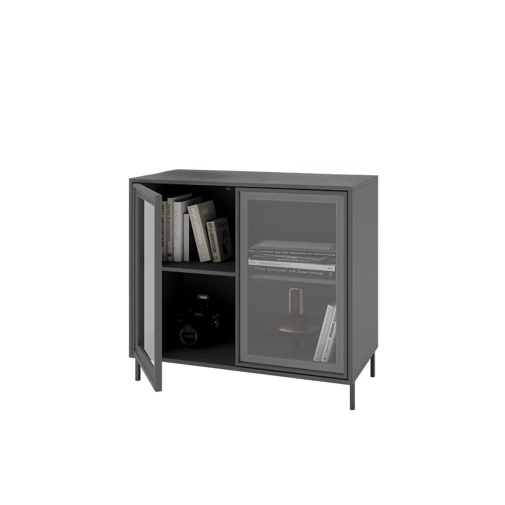 Buffet 2 Portas com Vidro Vitria 91 cm
