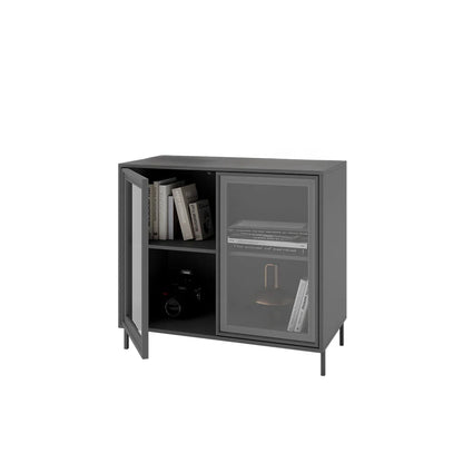 Buffet 2 Portas com Vidro Vitria 91 cm