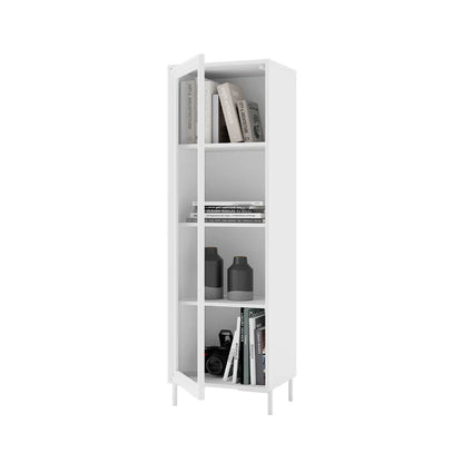 Cristaleira 1 Porta com Vidro Vitria 47 cm - Branco