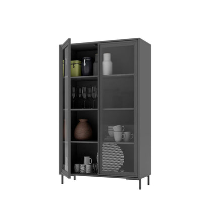 Cristaleira 2 Portas com Vidro Vitria 91 cm