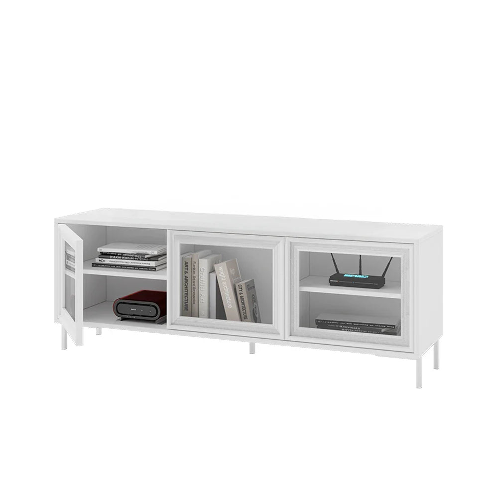 Rack para TV Até 55" 3 Portas com Vidro Vitria 135 cm