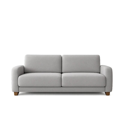 Sofá 4 Lugares Capri 230cm - Linho Texturizado Cinza c/ Natural