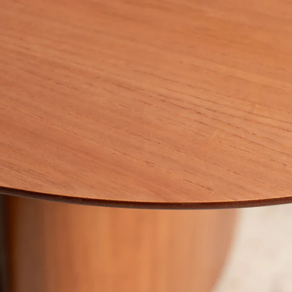 Conjunto de Jantar Mesa Orgânica Gaya 6 Cadeiras New Drop - Natural c/ Cinza