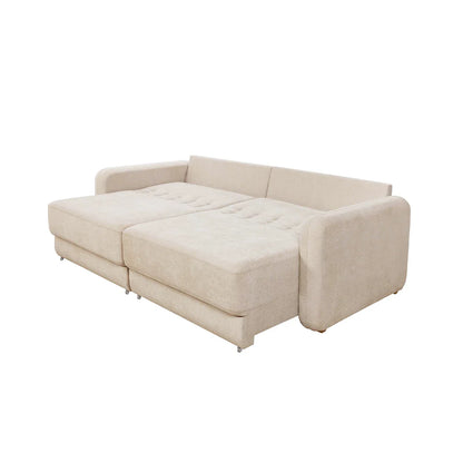 Sofá Cama Retrátil e Reclinável 3 Lugares Hudson 210 cm
