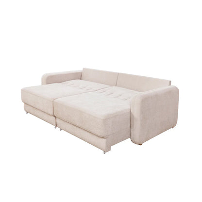 Sofá Cama Retrátil e Reclinável 3 Lugares Hudson 190 cm