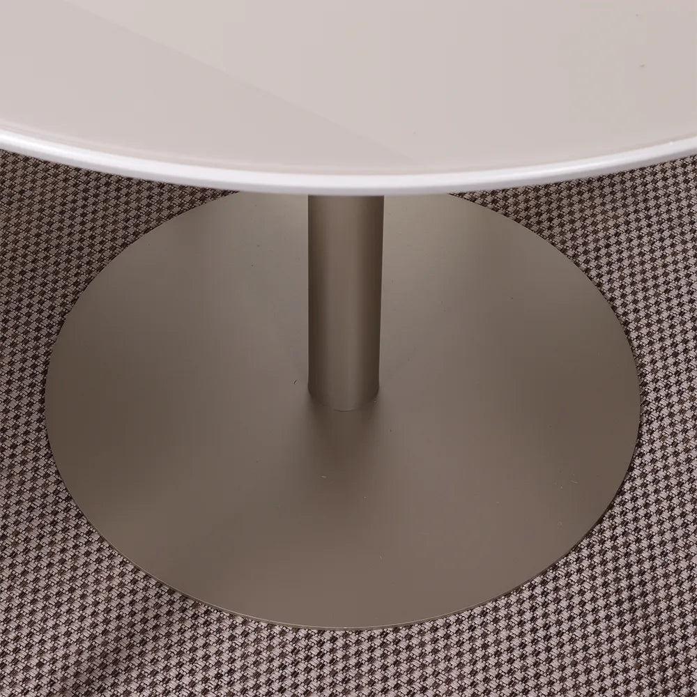 Conjunto de Jantar Mesa Redonda com Vidro Cloe 4 Cadeiras Lara