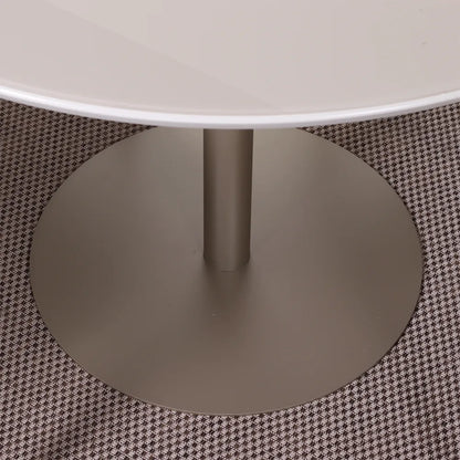 Conjunto de Jantar Mesa Redonda com Vidro Cloe 4 Cadeiras Lara
