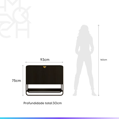 Sapateira com 1 Porta Dunna 93 cm