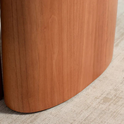 Conjunto de Jantar Mesa Orgânica Gaya 6 Cadeiras Saga - Natural c/ Caramelo