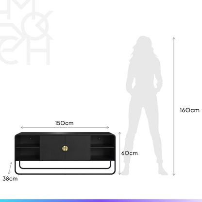 Rack para TV Até 55" 2 Portas Dunna 150 cm