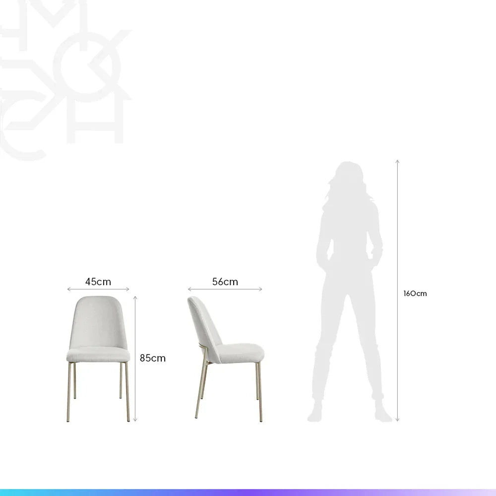 Conjunto de Jantar Mesa Retangular Harmony 6 Cadeiras Lucille