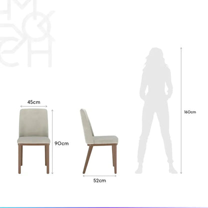 Conjunto de Jantar Mesa Retangular Harmony 8 Cadeiras Kalina