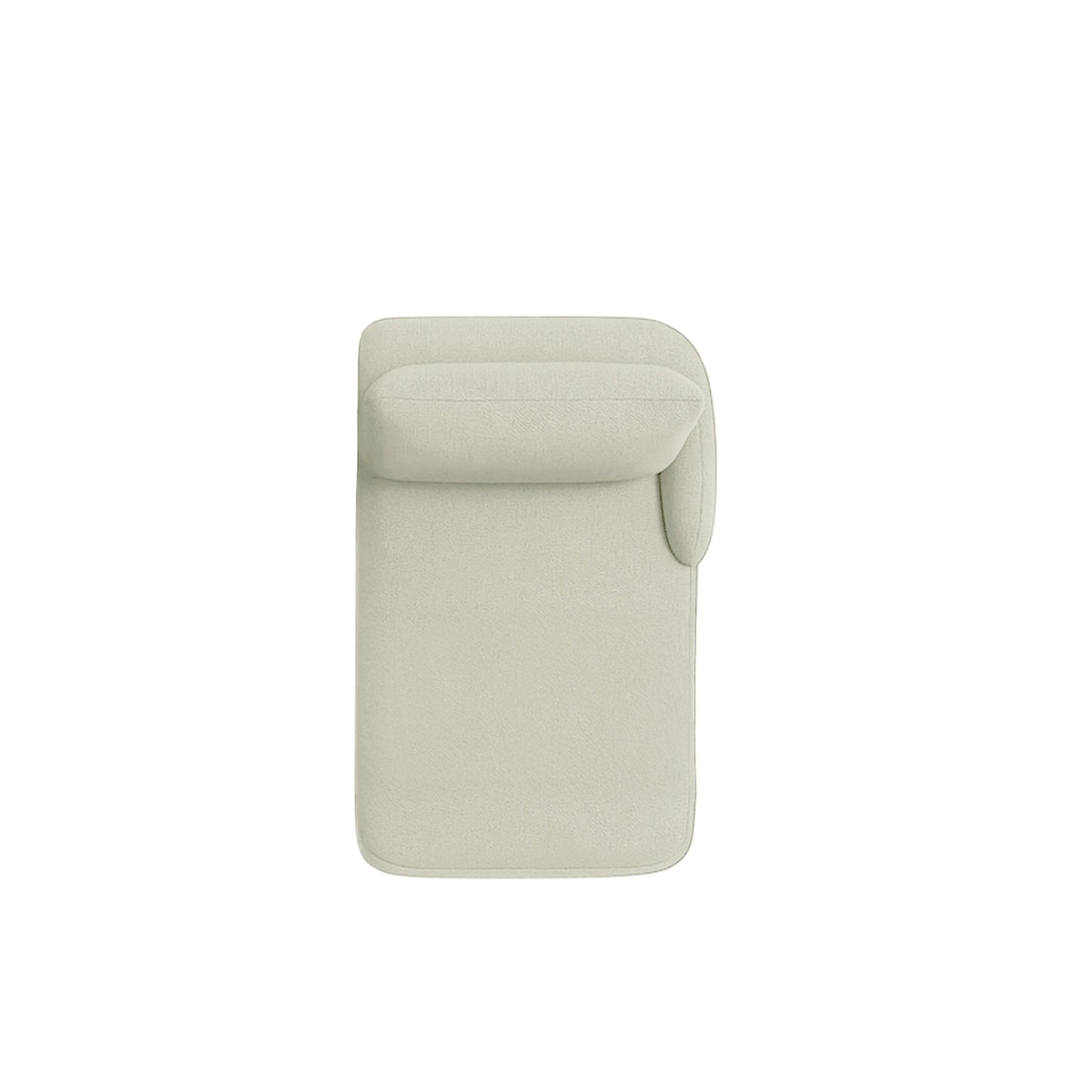Módulo Sofá com Chaise e Braço Direito 1 Lugar Mood 97 cm - Linho Bege