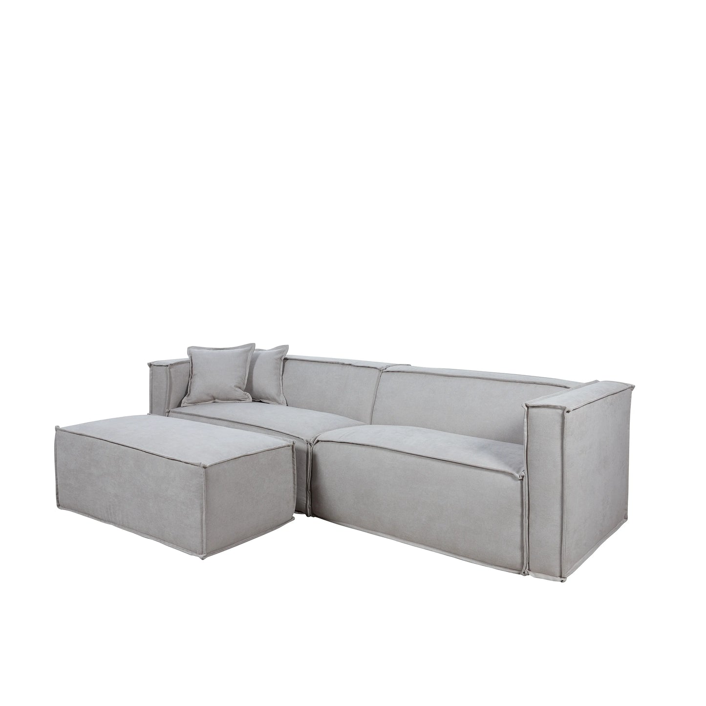 Puff Modular Estofado Freddo 80 cm