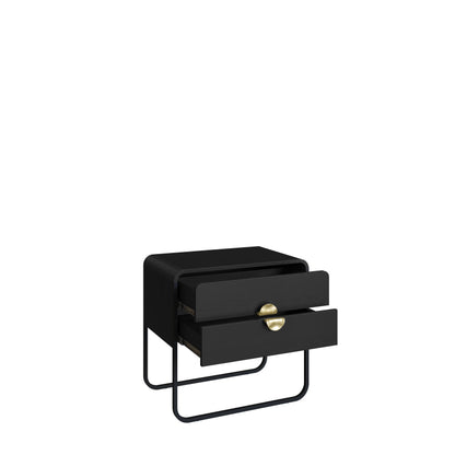 Mesa de Cabeceira com 2 Gavetas Dunna 60 cm