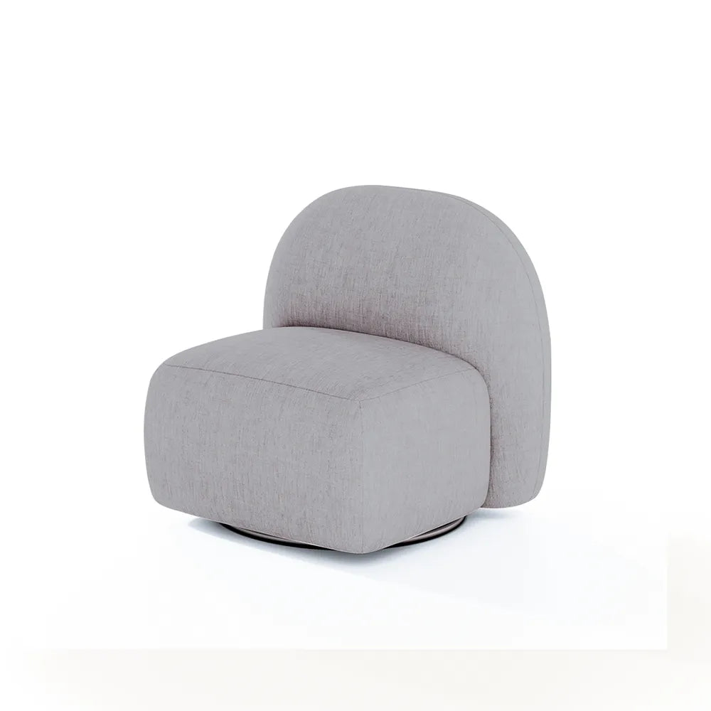 Poltrona Estofada Giratória Aurora
