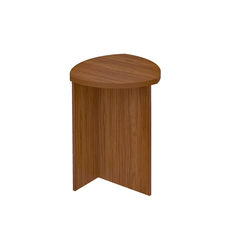 Mesa Lateral Triangular para Sala Elia 60 cm - Natural