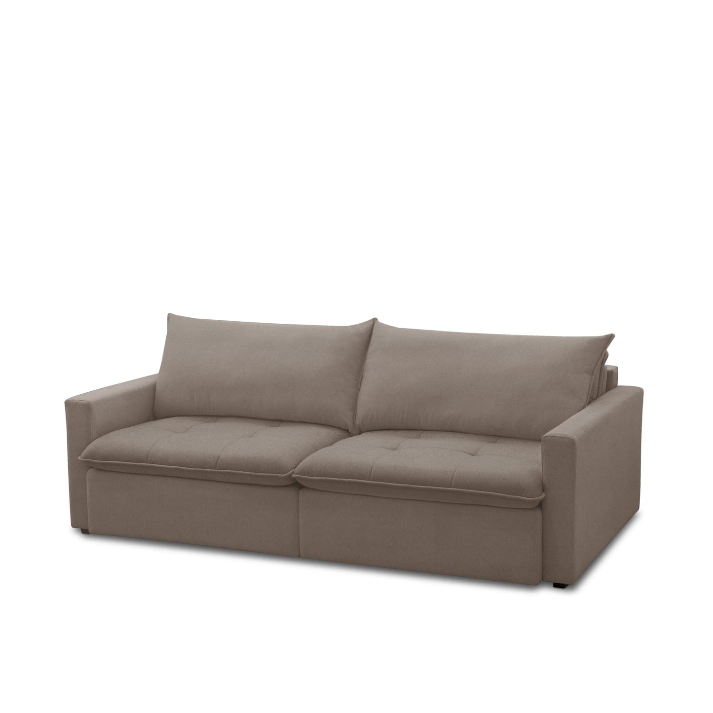 Sofá Cama Retrátil e Reclinável 3 Lugares Trentino 208 cm - Linho Moka