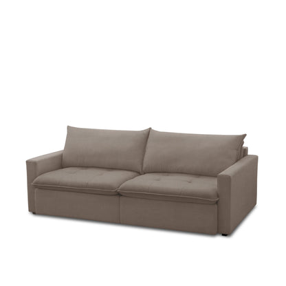 Sofá Cama Retrátil e Reclinável 3 Lugares Trentino 208 cm - Linho Moka
