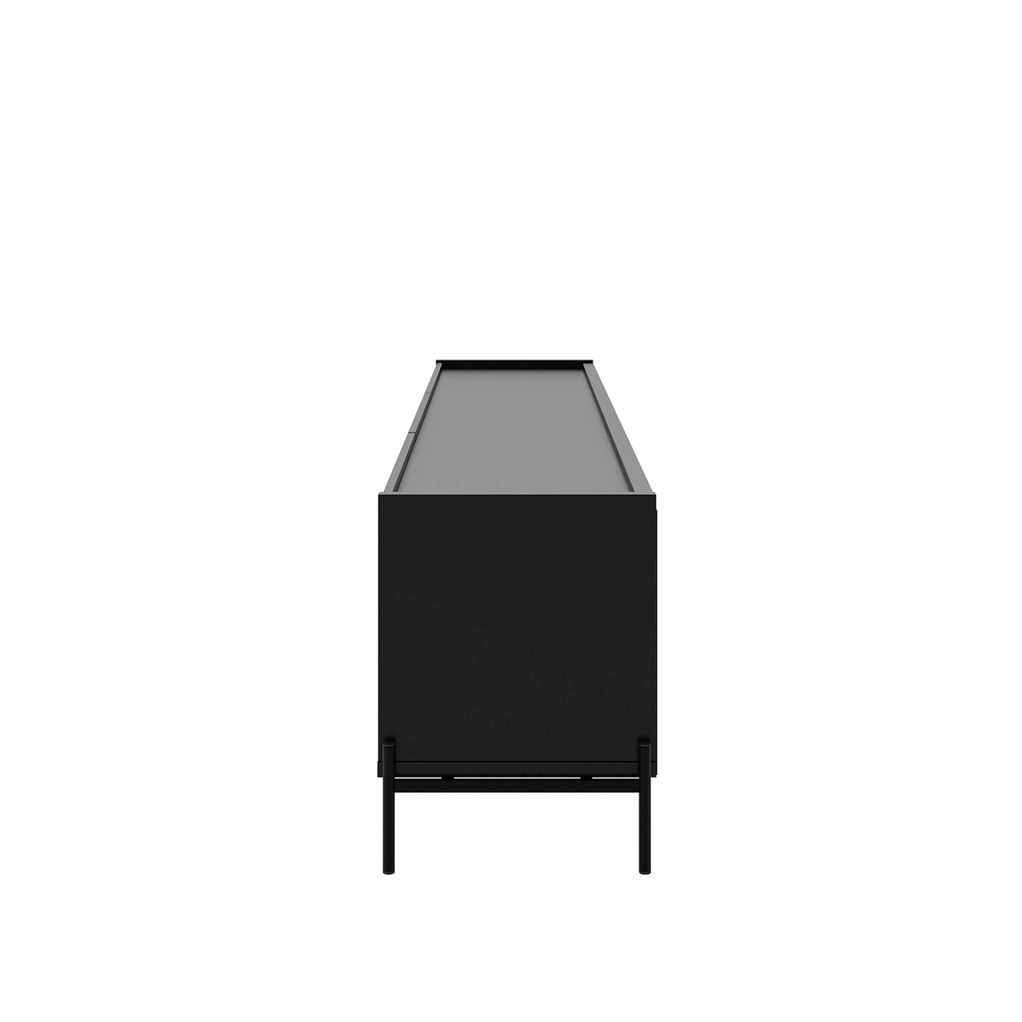 Rack para TV Até 75" 2 Gavetas 2 Portas Jasper 220 cm - Preto Fosco