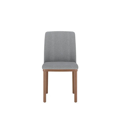 Conjunto de Jantar Mesa Redonda com Vidro 6 Cadeiras Kalina - Canella c/ Carbono