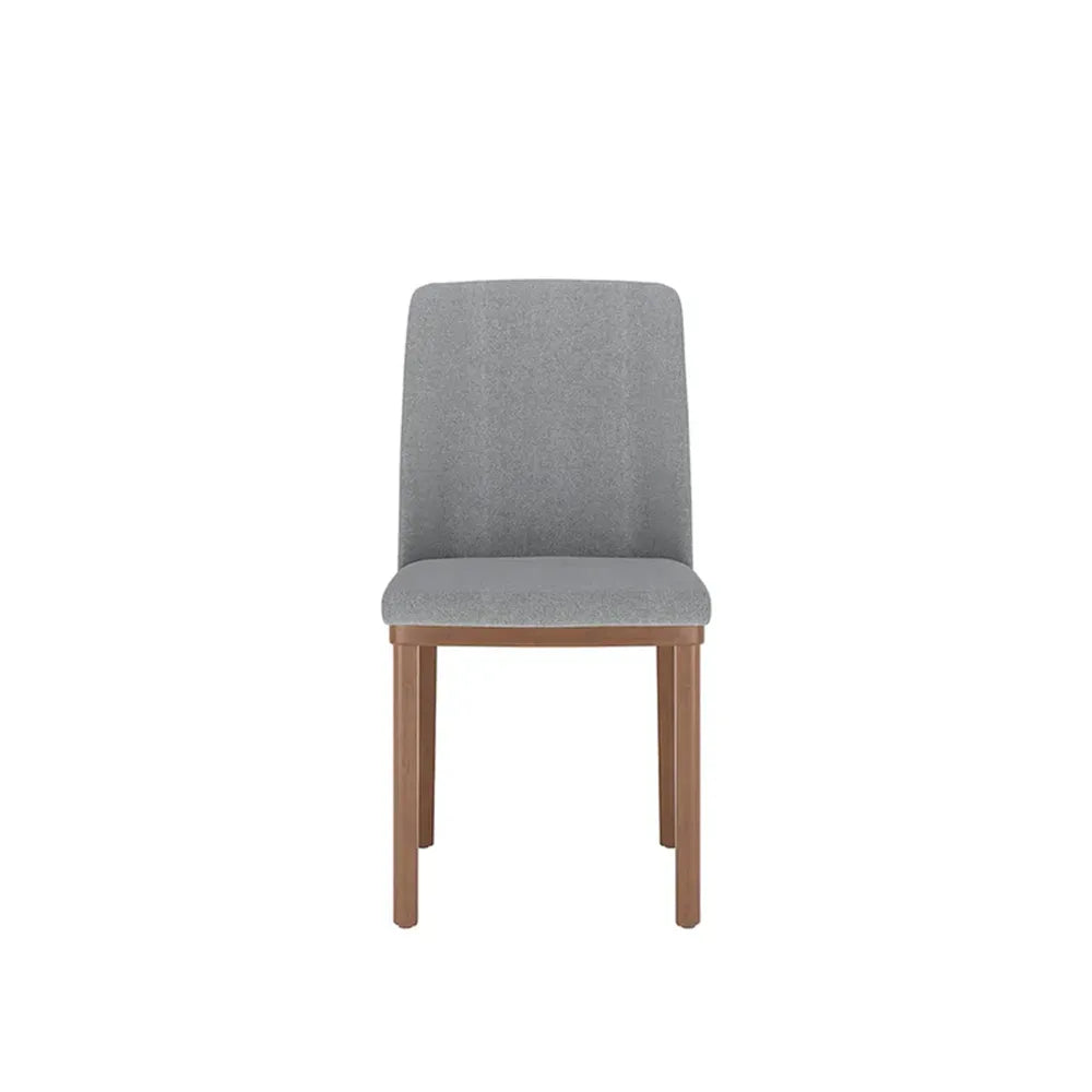 Conjunto de Jantar Mesa Retangular com Vidro Donatella 4 Cadeiras Kalina - Natural c/ Carbono