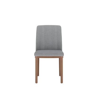 Conjunto de Jantar Mesa Retangular com Vidro Donatella 4 Cadeiras Kalina - Natural c/ Carbono