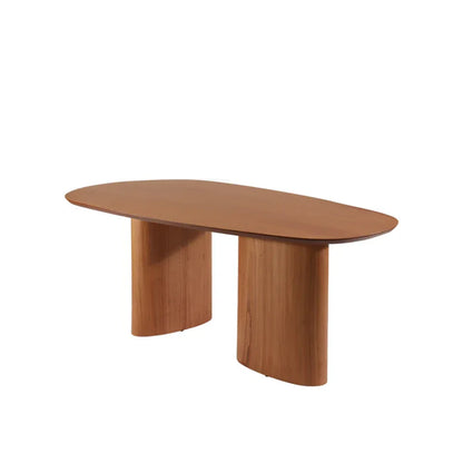 Conjunto de Jantar Mesa Orgânica Gaya 6 Cadeiras Saga